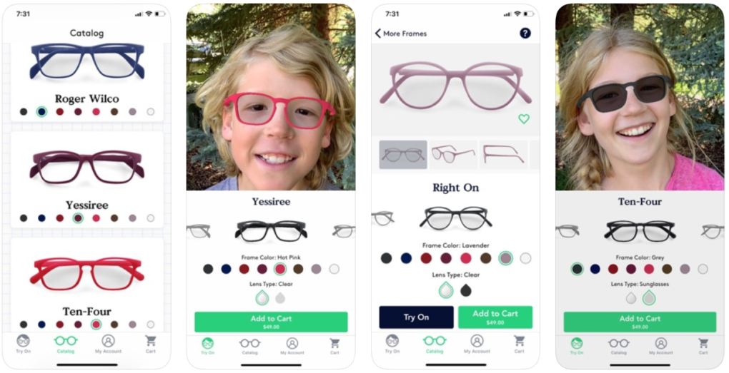 AR App Lets Kids Customize Prescription Glasses